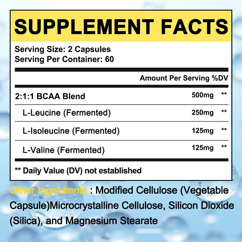 BCAA capsules